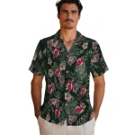 New Jersey Devils Hawaiian Shirt – Hibiscus Leaves Pattern