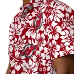 New Jersey Devils Hawaiian Shirt – Hibiscus Motif