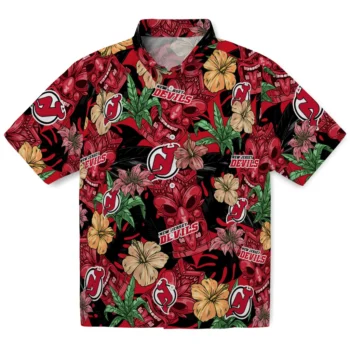 new jersey devils tiki jungle red hawaiian shirts best selling