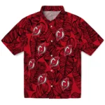 New Jersey Devils Hawaiian Shirt – Leaf Outline