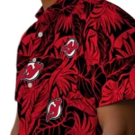 New Jersey Devils Hawaiian Shirt – Monstera Layer