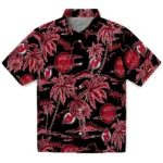 New Jersey Devils Hawaiian Shirt – Palm Sunset