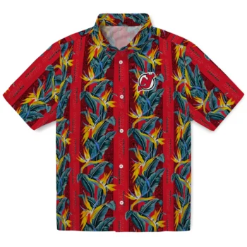 new jersey devils paradise vines red hawaiian shirts best selling