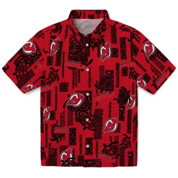 new jersey devils turtle lines red hawaiian shirts best selling