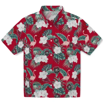 new mexico lobos flamingo palms red hawaiian shirts best selling