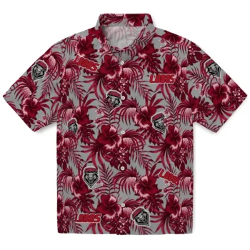 new mexico lobos hibiscus exotic red hawaiian shirts best selling