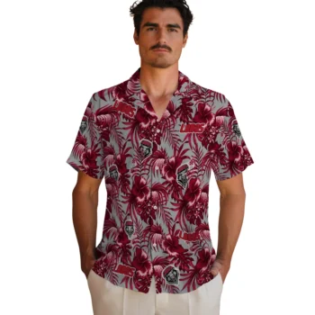 new mexico lobos hibiscus exotic red hawaiian shirts fashion forward