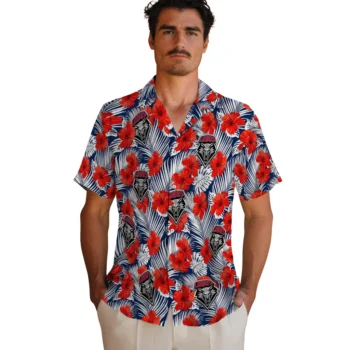 new mexico lobos hibiscus fiesta red royal blue hawaiian shirts fashion forward
