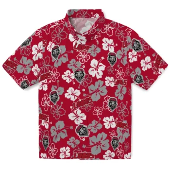 new mexico lobos hibiscus bloom red hawaiian shirts best selling