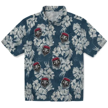 new mexico lobos hibiscus flowers navy blue hawaiian shirts best selling