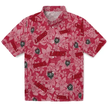 new mexico lobos hibiscus oasis red hawaiian shirts best selling
