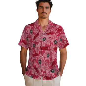 new mexico lobos hibiscus oasis red hawaiian shirts fashion forward