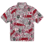 New Mexico Lobos Hawaiian Shirt – Hibiscus Overlay