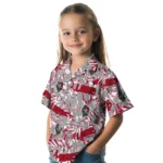 New Mexico Lobos Hawaiian Shirt – Hibiscus Overlay