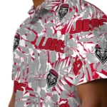 New Mexico Lobos Hawaiian Shirt – Hibiscus Overlay
