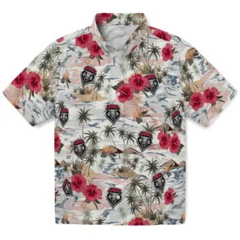 new mexico lobos hibiscus seaside white hawaiian shirts best selling