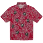 New Mexico Lobos Hawaiian Shirt – Leaf Outline