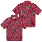 New Mexico Lobos Hawaiian Shirt – Leaf Outline