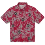 New Mexico Lobos Hawaiian Shirt – Monstera Layer
