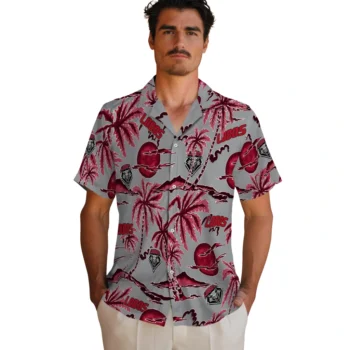 new mexico lobos palm sunset hawaiian shirts fashion forward