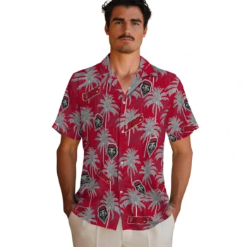 new mexico lobos palm grove red hawaiian shirts fashion forward