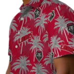 New Mexico Lobos Hawaiian Shirt – Palm Tree Motif
