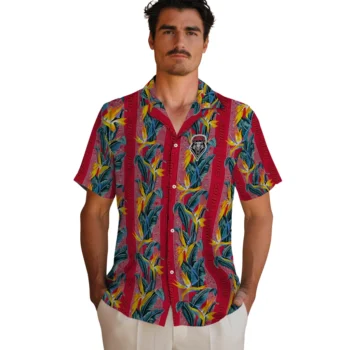 new mexico lobos paradise vines red hawaiian shirts fashion forward