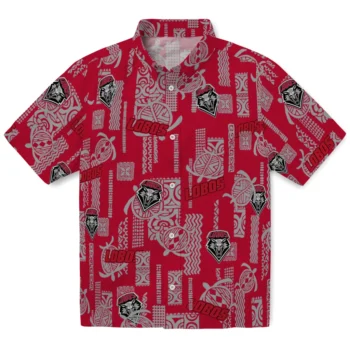 new mexico lobos turtle lines red hawaiian shirts best selling