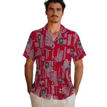 new mexico lobos turtle lines red hawaiian shirts fashion forward