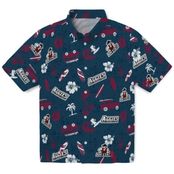 new mexico state aggies beach vibe navy hawaiian shirts best selling