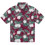 New Mexico State Aggies Hawaiian Shirt – Flamingo and Hibiscus