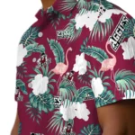 New Mexico State Aggies Hawaiian Shirt – Flamingo and Hibiscus