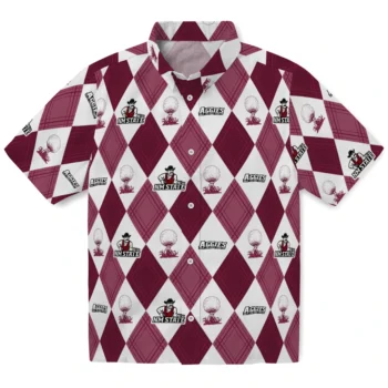 new mexico state aggies balloon plaid crimson hawaiian shirts best selling