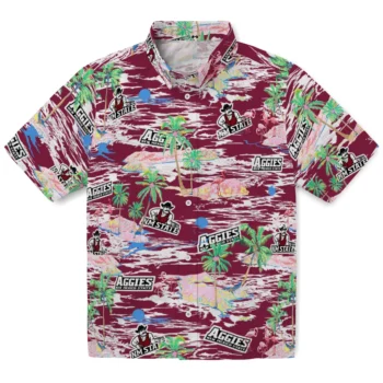 new mexico state aggies flamingo retreat crimson hawaiian shirts best selling