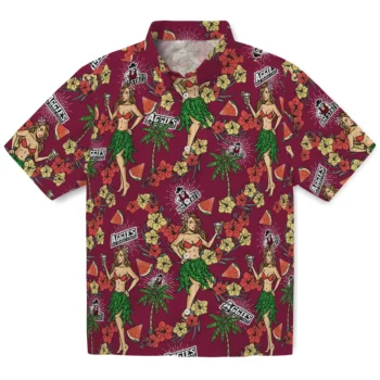 new mexico state aggies hawaiian girls design crimson hawaiian shirts best selling