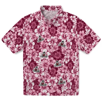new mexico state aggies hibiscus blooms crimson hawaiian shirts best selling