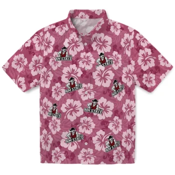 new mexico state aggies hibiscus cluster crimson hawaiian shirts best selling