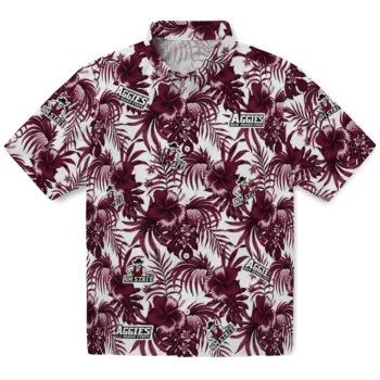 new mexico state aggies hibiscus exotic crimson hawaiian shirts best selling