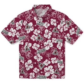 new mexico state aggies hibiscus bloom crimson hawaiian shirts best selling