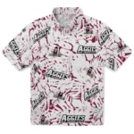 New Mexico State Aggies Hawaiian Shirt – Hibiscus Overlay