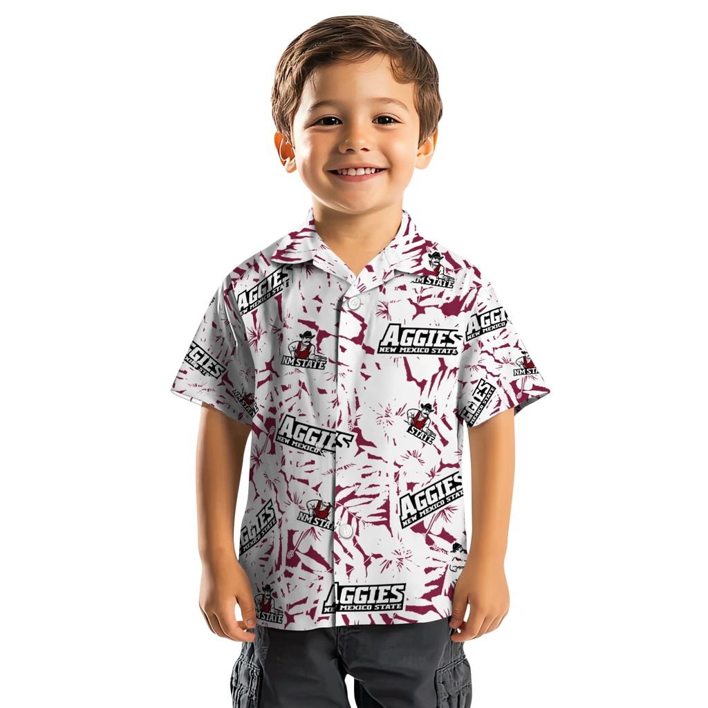 New Mexico State Aggies Hawaiian Shirt - Hibiscus Overlay new mexico state aggies hibiscus overlay hawaiian shirts top rated