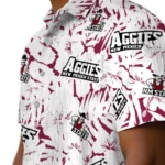 New Mexico State Aggies Hawaiian Shirt – Hibiscus Overlay