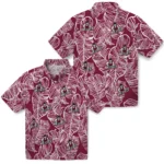 New Mexico State Aggies Hawaiian Shirt – Leaf Outline