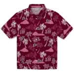 New Mexico State Aggies Hawaiian Shirt – Palm And Clouds