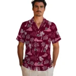 New Mexico State Aggies Hawaiian Shirt – Palm And Clouds