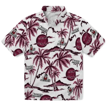 new mexico state aggies palm sunset hawaiian shirts best selling