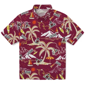 new mexico state aggies palm tree island crimson hawaiian shirts best selling