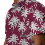 New Mexico State Aggies Hawaiian Shirt – Palm Tree Motif