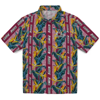 new mexico state aggies paradise vines crimson hawaiian shirts best selling