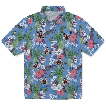 new mexico state aggies pineapple bouquet best sky blue hawaiian shirts best selling